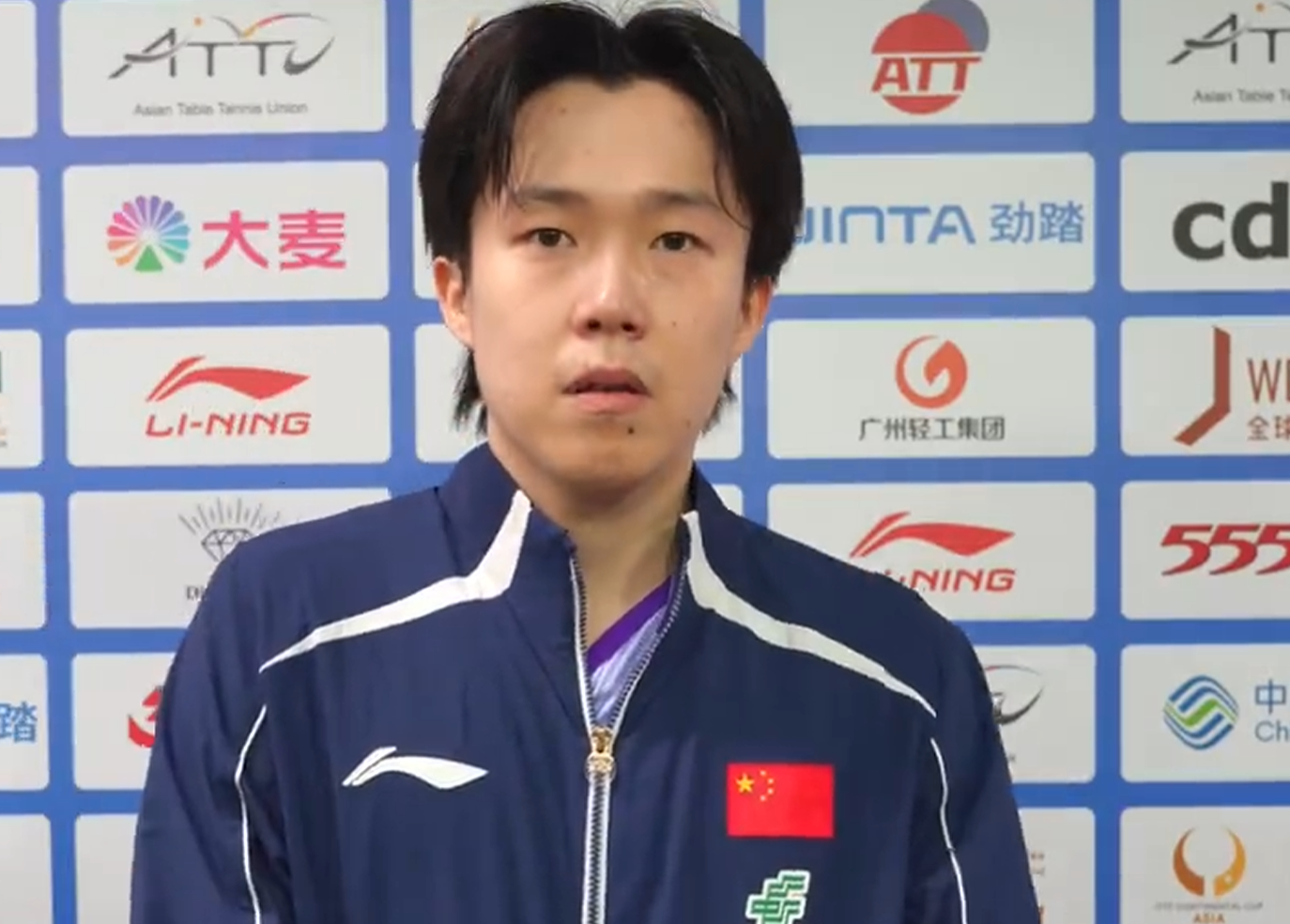 永利官网-王楚钦横扫阿卜杜勒瓦哈卜采访：第二局找状态失误，小组赛满意！